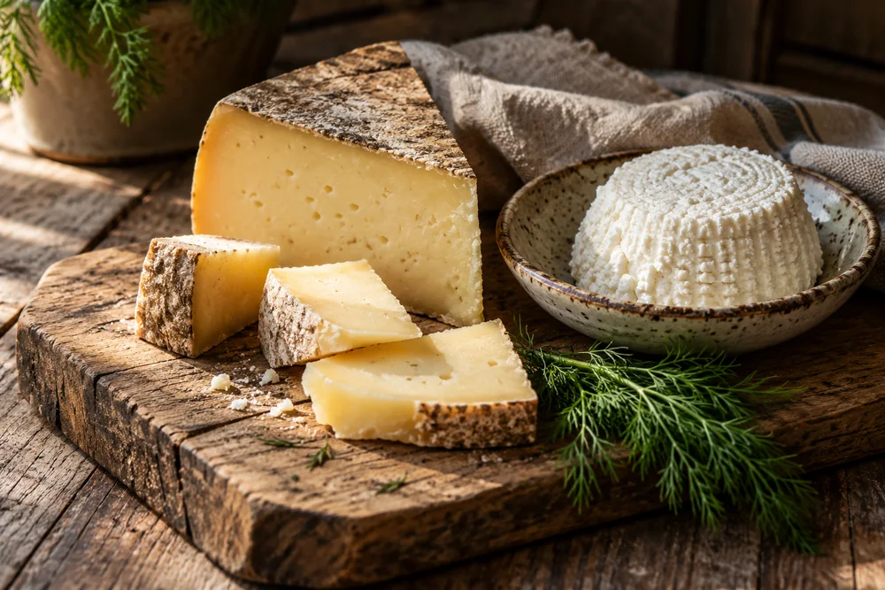 Cheese & butter editorial illustration