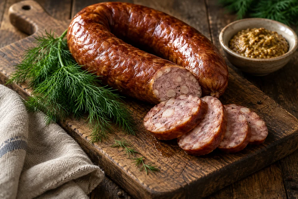 Sausage editorial illustration