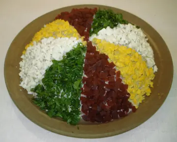 A Norwegian sildesalat.