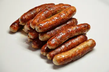 Nürnberger sausages, grilled.