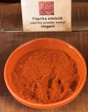 Sweet Hungarian paprika.